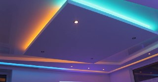 Натяжной потолок с подсветкой Кулебаки, цена от 2153 руб.